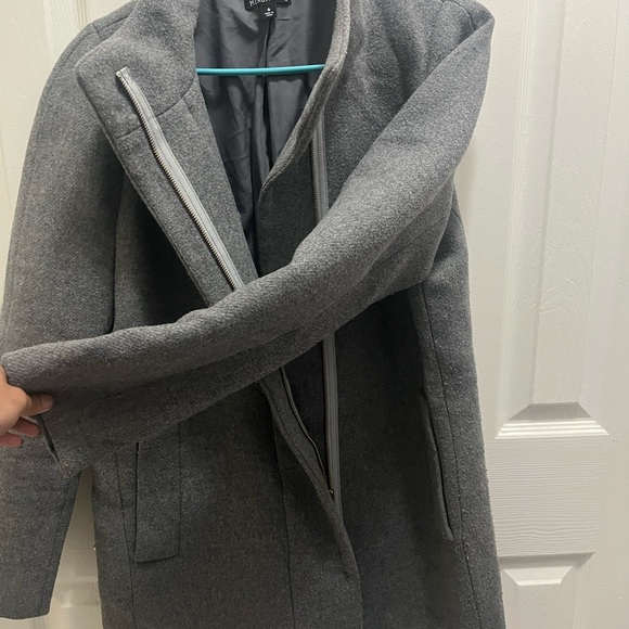 J crew Women's Gray mercantile coat full zip size 6 - Picture 13 of 16